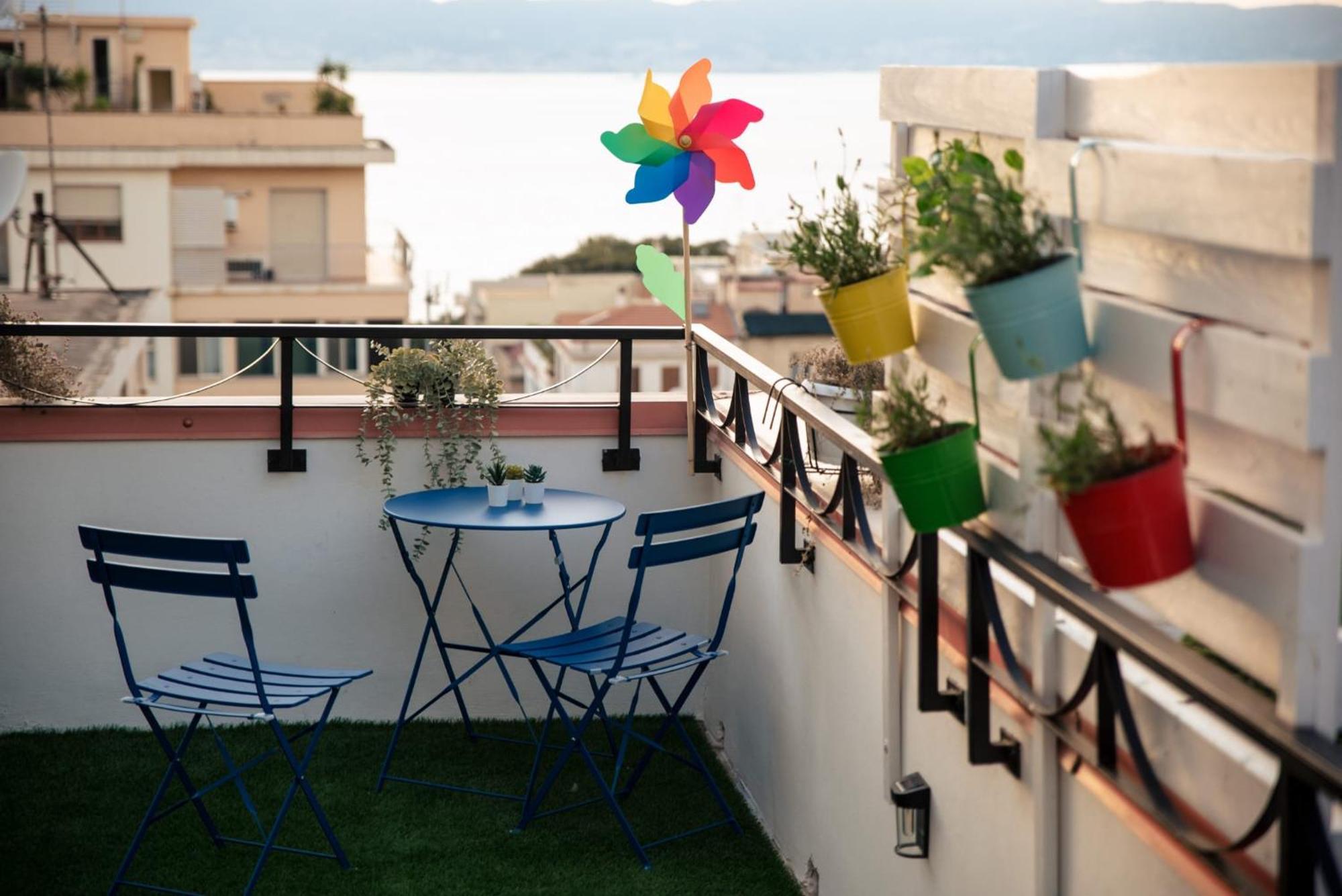 B&B Fuori Squadro - In Centro Con Terrazza Relax Vista Mare Reggio di Calabria Kültér fotó